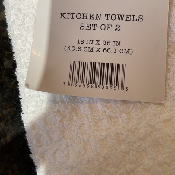 Rae Dunn - HELLO/BONJOUR - tea towels - Picture 2 of 2